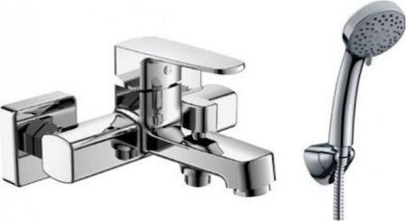 Μπαταρία Μπανιέρας Praxis Marcarni Αναμεικτική Πλήρες Σετ Ασημί