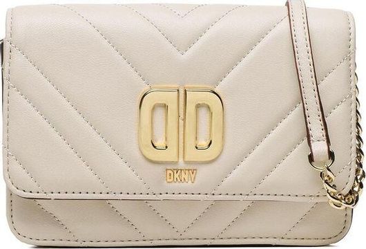 Γυναικεία Τσάντα Χιαστί DKNY R23EBK74-PBL από Δερματίνη Μπεζ