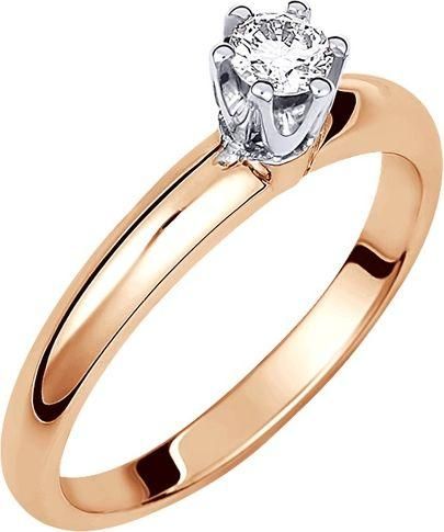 Μονόπετρο Xrisokosmima DBR167A από Χρυσό 18K με Μπριγιάν No54