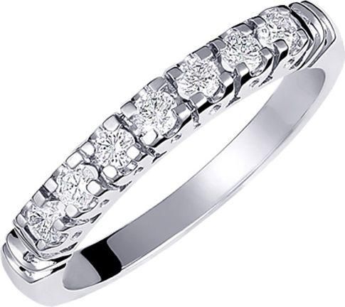 Μονόπετρο Xrisokosmima DBR141A από Λευκόχρυσο 18K Σειρέ με Μπριγιάν No52