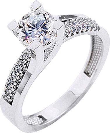 Μονόπετρο Xrisokosmima DMN1553L-A από Λευκόχρυσο 14K No54