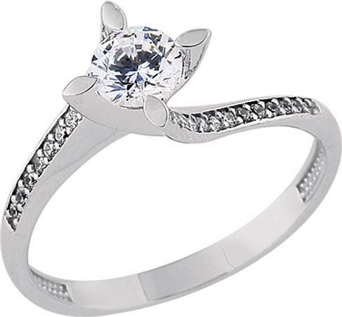 Μονόπετρο Xrisokosmima DMN978L-A από Λευκόχρυσο 14K No55