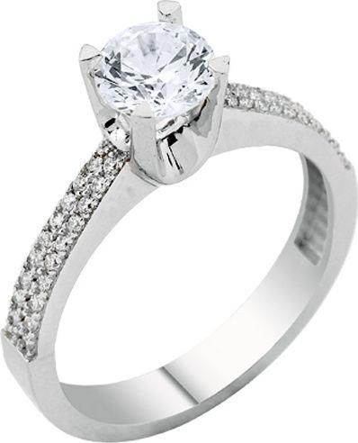 Μονόπετρο Xrisokosmima DMN2556L-A από Λευκόχρυσο 14K No53