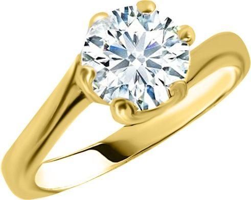 Μονόπετρο Xrisokosmima DMN479K-0172 από Χρυσό 14K με Ζιργκόν No53