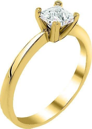 Μονόπετρο Xrisokosmima DMN535A από Χρυσό 14K με Ζιργκόν No54