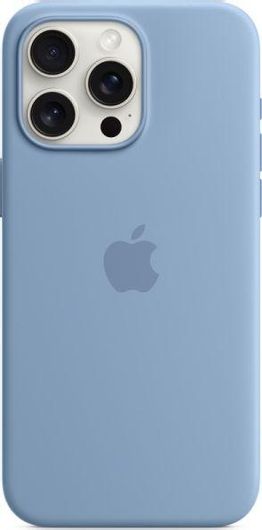 Θήκη Κινητού Apple Back Cover με MagSafe για iPhone 15 Pro Max Σιλικόνη Winter Blue