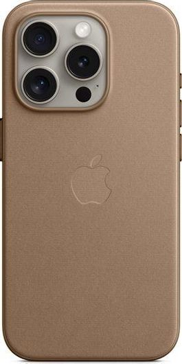 Θήκη Κινητού Apple FineWoven Back Cover με MagSafe για iPhone 15 Pro Δερματίνη Taupe