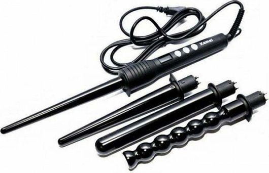 Ψαλίδι Μαλλιών Kemei Κωνικό για Μπούκλες 59W