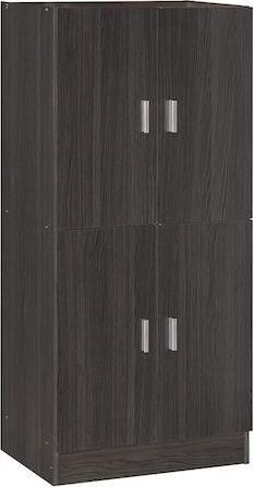 Παπουτσοθήκη Pakoworld Felicity 249-000032 Ξύλο με Ράφια 127x32x60cm Καφέ