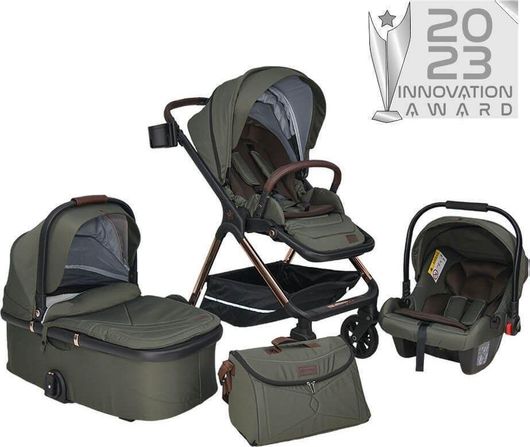 Καρότσι 3 σε 1 Bebe Stars Stars Nammos Χακί