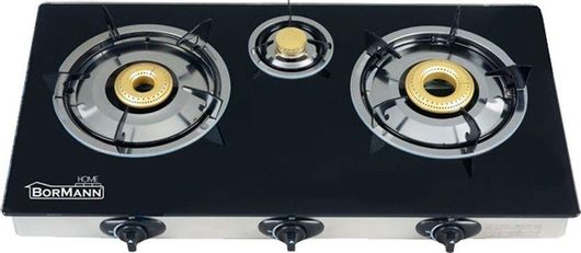 Επιτραπέζια Εστία Bormann Elite BLG8500 Υγραερίου Τριπλή Μαύρη