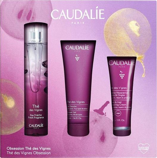 Σετ Περιποιήσης Caudalie The des Vignes Fresh Άρωμα 50ml & Αφρόλουτρο 50ml & Κρέμα Χεριών 30ml