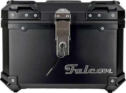 Μπαγκαζιέρα Μοτοσυκλέτας Falcon Τετράγωνη με Μαξιλάρι 45lt Μαύρο