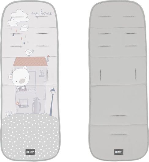Κάλυμμα Καροτσιού Kikka Boo My Teddy Διπλής Όψης 82x32x1.5cm Γκρι