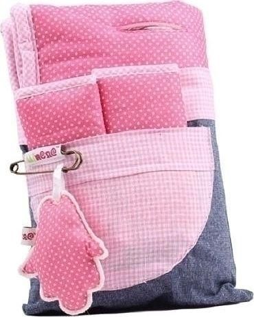 Κάλυμμα Καροτσιού Minene Διπλής Όψης 35x75cm Ροζ