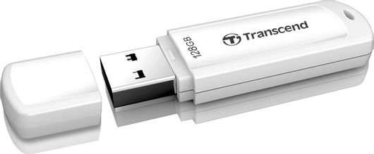 Transcend JetFlash 730 128GB USB 3.0 Stick Λευκό