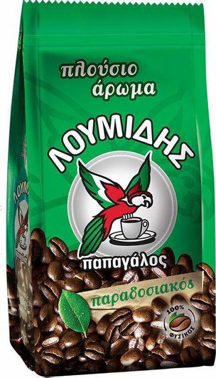 Ελληνικός Καφές Λουμίδης Παπαγάλος Παραδοσιακός 194gr