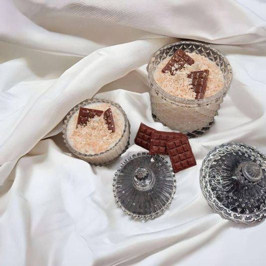 Αρωματικό Κερί 8135-02 Chocolate Χειροποίητο Σόγιας