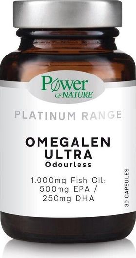 Power Of Nature Platinum Range Omegalen Ultra Odourless Ιχθυέλαιο 1000mg 30 Κάψουλες