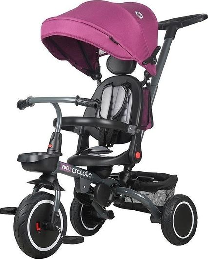 Παιδικό Τρίκυκλο Ποδήλατο Smart Baby Μοβ για 12+ Μηνών