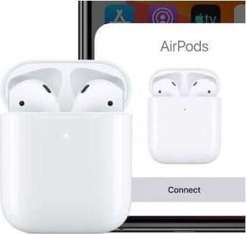 Ασύρματα Ακουστικά Bluetooth Airpods 2 Replica με Θήκη Φόρτισης Λευκό