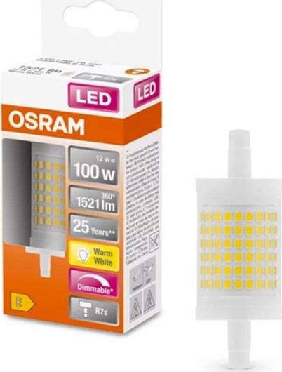 Λαμπτήρας LED Osram Slim Line R7S 78mm 2700K 1521lm Dimmable 12W Θερμό Λευκό