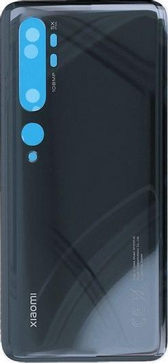 Καπάκι Μπαταρίας Συμβατό με Xiaomi Mi Note 10 Pro Χωρίς Τζαμάκι Κάμερας Midnight Black