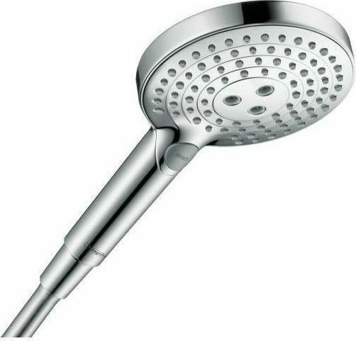 Τηλέφωνο Ντουζ Hansgrohe Raindance Select S 120 PowderRain 3 Ροών Ασημί