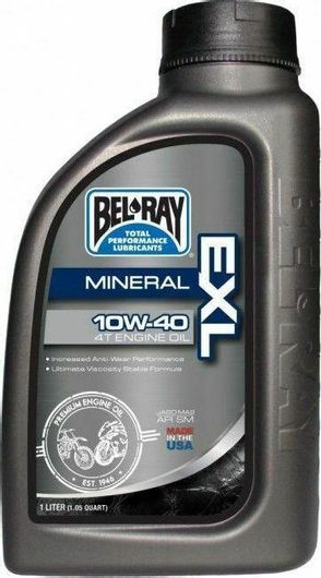 Λάδι Μοτοσυκλέτας Bel-Ray EXL Mineral 4T για Τετράχρονους Κινητήρες 10W-40 1lt