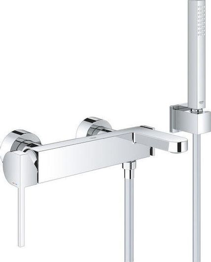 Μπαταρία Μπανιέρας Grohe Plus Αναμεικτική Πλήρες Σετ Ασημί