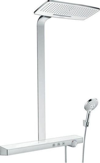 Στήλη Ντουζ Hansgrohe Rainmaker Select 420 με Μπαταρία 109cm Ασημί