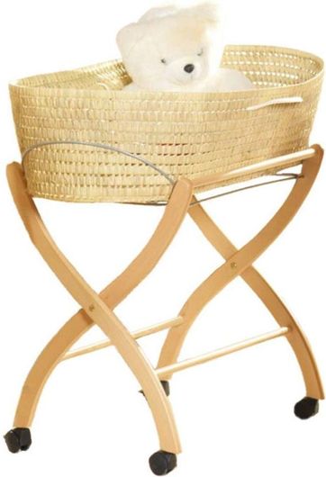 Βάση καλαθούνας Licno Ξύλινη με Τοξοτά Πόδια Λευκό