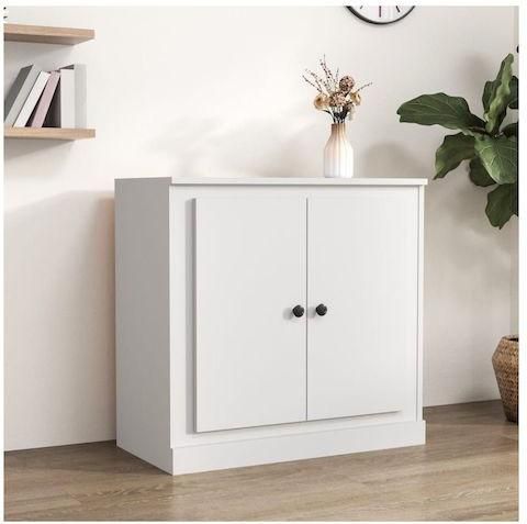 Ντουλάπι Γραφείου vidaXL 816184 Ξύλινο 70x35.5x67.5cm Λευκό 