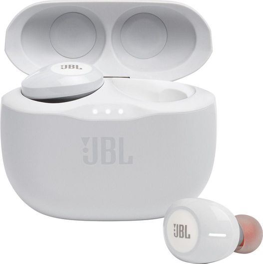JBL Tune 125TWS In-ear Bluetooth Handsfree Ακουστικά με Θήκη Φόρτισης Λευκό