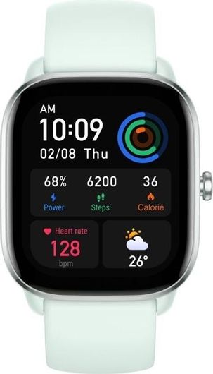 Amazfit GTS 4 Mini Aluminium 42mm Smartwatch με Παλμογράφο Μπλε