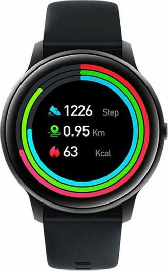 Smartwatch Imilab KW66 45mm Αδιάβροχο με Παλμογράφο Μαύρο