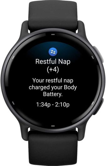 Smartwatch Garmin Vivoactive 5 42mm GPS Aluminium Case & Silicone Strap Black