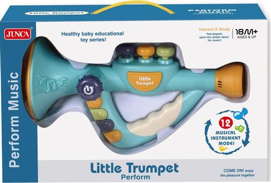 Μουσικό Παιχνίδι Πνευστό Little Trumpet Μπλε για 18+ Μηνών