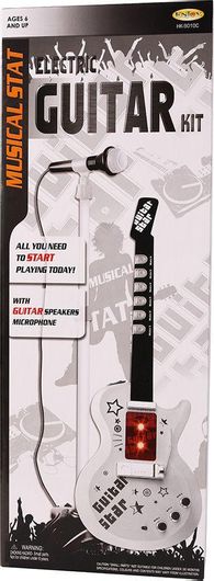 Μουσικό Παιχνίδι Zita Toys Ηλεκτρική Κιθάρα με Μικρόφωνο & Ρυθμούς Λευκό για 6+ Ετών