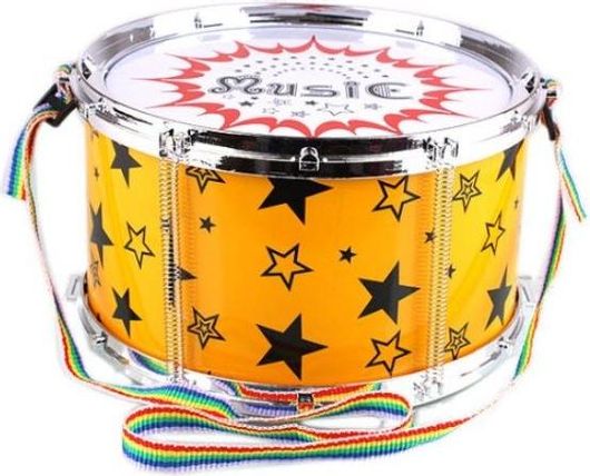 Μουσικό Παιχνίδι Zita Toys Τύμπανο Πορτοκαλί με Σχέδια για 3+ Ετών