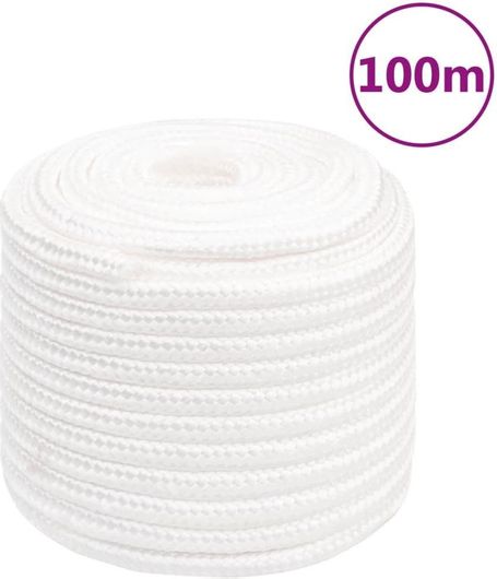 Σχοινί για Σκάφος vidaXL Ναυτιλίας Στριφτό 18mm 100m από Πολυπροπυλένιο Λευκό