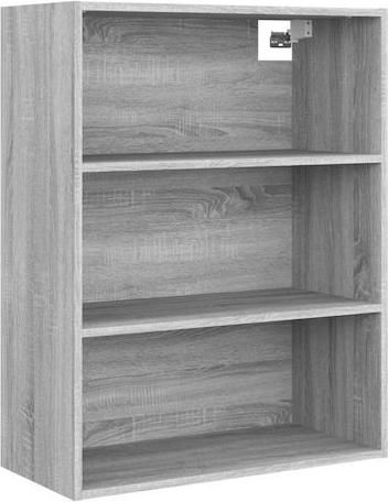 Βιβλιοθήκη vidaXL 817400 Τοίχου Ξύλο 90x32.5x69.5cm Γκρι