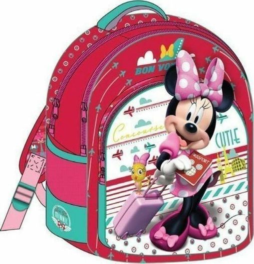 Σχολική Τσάντα Πλάτης Δημοτικού Διακάκης Minnie 3 Θήκες Πολύχρωμο