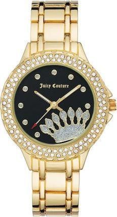 Γυναικείο Ρολόι Juicy Couture JC1282BKGB με Μεταλλικό Μπρασελέ Χρυσό