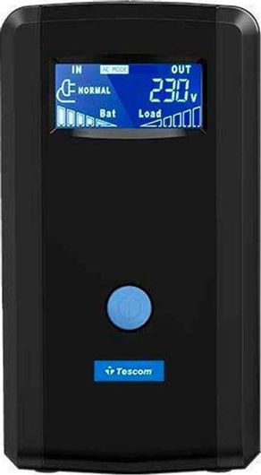 UPS Tescom Leo Plus LCD 650A Line-Interactive 650VA 390W με 2 Schuko Πρίζες