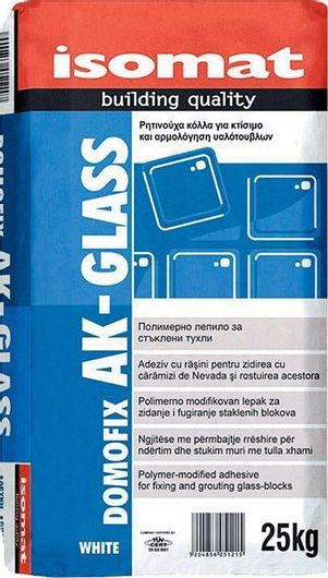 Κόλλα Υαλότουβλων Isomat AK-Glass Ρητινούχα Λευκό 25kg