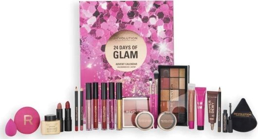 Σετ Μακιγιάζ Revolution Beauty 24 Days of Glam Advent Calendar 24τμχ