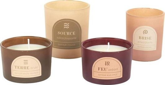 Σετ Αρωματικά Κεριά Home Deco Factory BO0039 4τμχ