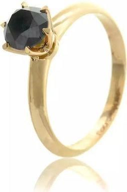 Μονόπετρο από Χρυσό με Διαμάντι 18Κ