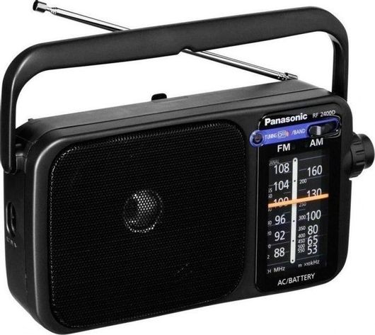 Ραδιόφωνο Panasonic RF-2400DEG-K Φορητό Ρεύματος / Μπαταρίας Μαύρο